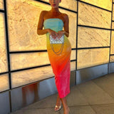 Sequin Ombre Midi Dress