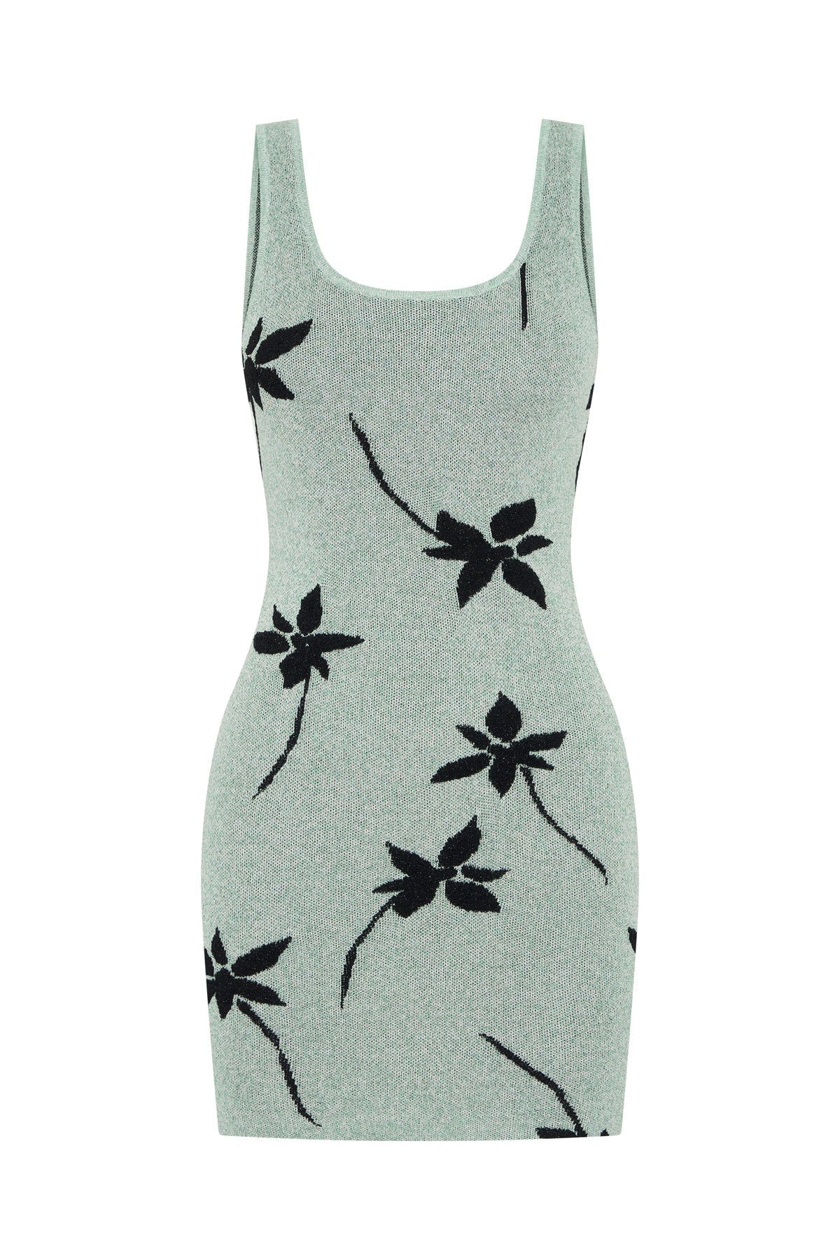 Sheer Bliss Knit Mini Dress Mint