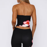 Dance To My Rhythm Strapless Top Onyx Burst