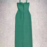 Strappy Hook Cut Out Bodycon Midi Dress