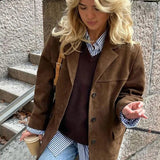 Suede Leather Blazer