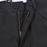 Women Sexy Hollow Out Lace-up Pu Matte Personality Shorts