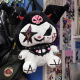 Sanrio Kuromi Dark Y2K Street Gothic Spicy Girl Plush American Punk Funny Bag
