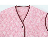 Pink Printed Cotton Coat