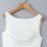 Solid Halter Backless Long Dress