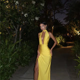 Halter Neck Maxi Dress