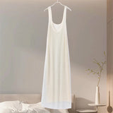 Square Collar Diamonds Sparkling Maxi Dress