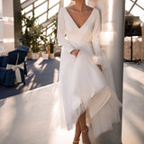 Spring/Summer V-neck Cocktail Dresses