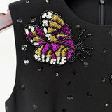 Diamond Sequin High Waist Mini Dress
