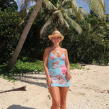 Spaghetti Strap Floral Print Mini Dress