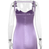 Spaghetti Strap Mini Dress Backless Bodycon Party Wear