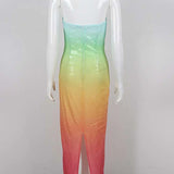 Sequin Ombre Midi Dress