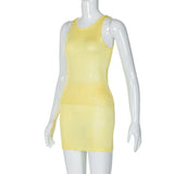 Solid Knit Top And Mini Skirt 2 Pcs Suit