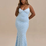 Spaghetti Strap Backless Maxi Dress