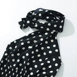 Polka Dot Halter Top Elastic Waist Mini Skirt Set