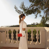 Knit Long Sleeve Top and Maxi Skirt Suit