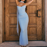 Mesh Corset And Midi Skirt Two Piece Set