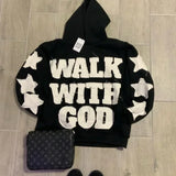 Star Patch Gothic Oversized Hoodie