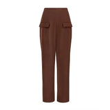 Square Collar Halter Top and Long Pant Suit