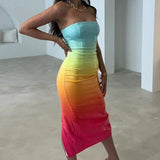 Sequin Ombre Midi Dress