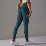Woman High Waist Yoga Pants Running Elastic Tights Female Sportswear Sports Leggings