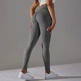 Woman High Waist Yoga Pants Running Elastic Tights Female Sportswear Sports Leggings