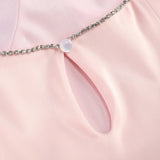 3D Flower  Spaghetti Strap Party  Mini Dress