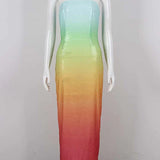 Sequin Ombre Midi Dress