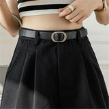 Women 2025 Summer Pockets Solid High Waist Wide Leg Straight Workwear Suit Shorts
