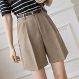 Women's Suit Shorts Spring 2025 New High Waist Straight Loose Trousers Shorts