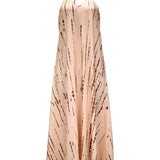 Sexy Backless Halter Necktie Printed Boho Dress