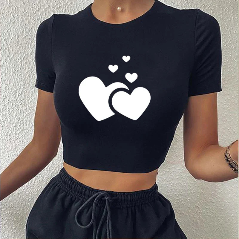Girls Graphic Custom Crop Tops Fairy Grunge Crop Top
