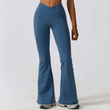 Flared Gym High Waist Dance Push Up Tights Breathable Yoga Clothes Sports Leggings
