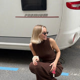 Women's Sleeveless Turtleneck Maxi Dress