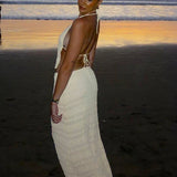 Chiffon Skirt Suit Spaghetti Strap Top and Long Skirt