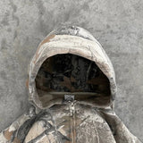 Camo Zip Up Oversized Hoodie