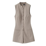 Solid O-Neck Sleeveless Bodysuits