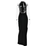Halter Neck Maxi Dress