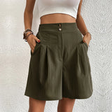 Leg A-Line 2025 Streetwear Fashion Y2k High-Waisted Casual Shorts