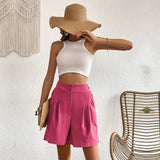 Leg A-Line 2025 Streetwear Fashion Y2k High-Waisted Casual Shorts