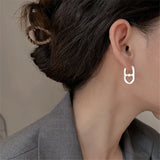 Stainless Steel Hollow Heart Women Personality Wedding Party Birthday Jewelry Earring