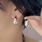 Pea Shaped Copper Alloy Gold Drop Woman Fashion Goth Party Girls Unusual AccessOry Earring