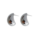 Pea Shaped Copper Alloy Gold Drop Woman Fashion Goth Party Girls Unusual AccessOry Earring