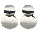 Round Metal Drop Women Gold Pendientes Statement Fashion AccessOries Earring