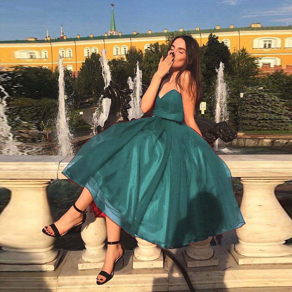Simple Strapless Prom Dresses Formal Evening Dresses