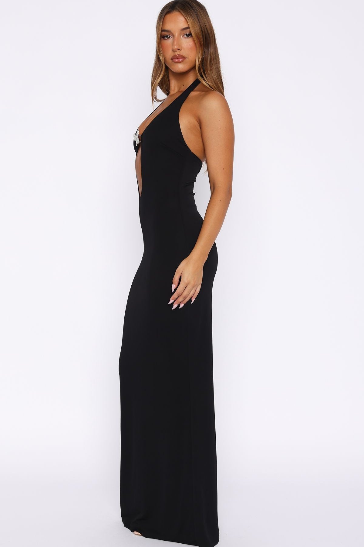 Never Be Friends Maxi Dress Black