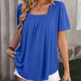 Casual Loose Vintage Elegant Summer Youth Female Blouse