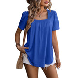 Casual Loose Vintage Elegant Summer Youth Female Blouse