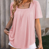 Casual Loose Vintage Elegant Summer Youth Female Blouse