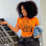 Spice Girl American Slimming Crop Hipster Trending Women's T-shirt